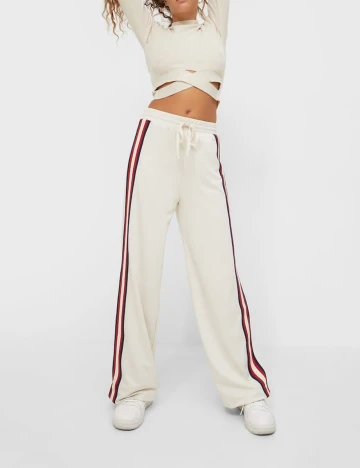 Pantaloni Stradivarius, crem, XS