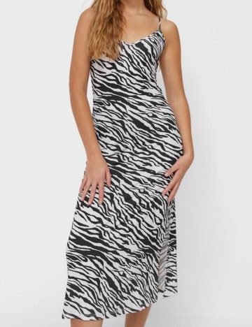 Rochie medie Stradivarius, animal print, S