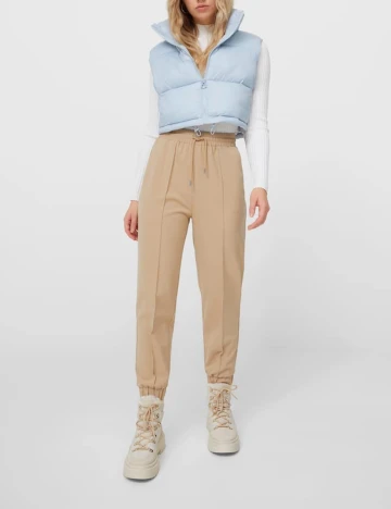 Pantaloni Stradivarius, crem, XS Crem