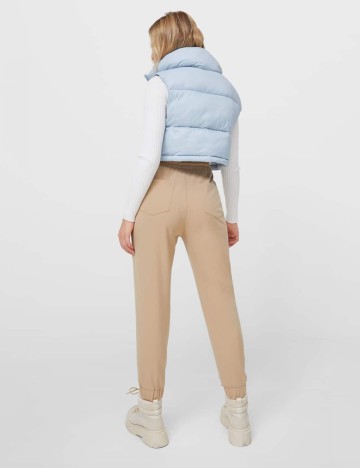 Pantaloni Stradivarius, crem, XS