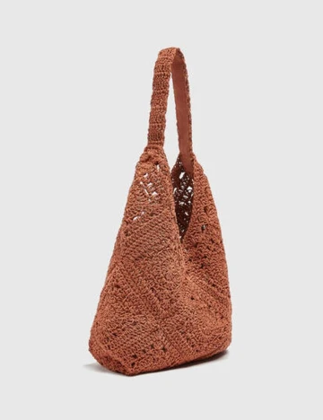 Geanta Pull&Bear, caramiziu