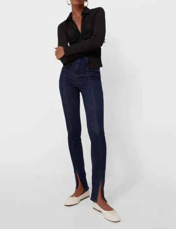 Blugi Stradivarius, bleumarin, 36
