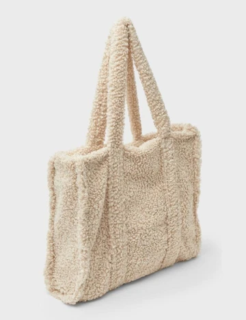 Geanta Stradivarius, crem, ONE SIZE