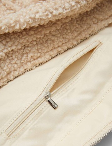 Geanta Stradivarius, crem, ONE SIZE