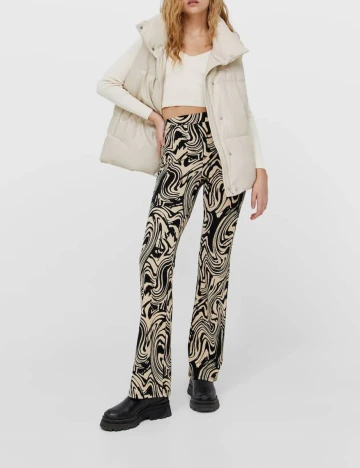 Pantaloni Stradivarius, crem, M Crem