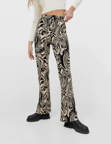 Pantaloni Stradivarius, crem, M Crem