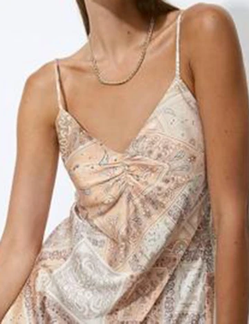 Rochie scurta Stradivarius, bej, XS
