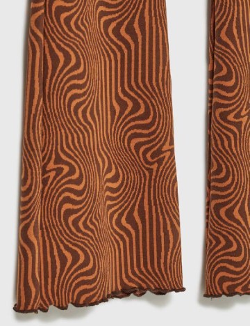 Pantaloni Stradivarius, maro, S
