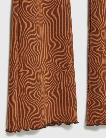 Pantaloni Stradivarius, maro, S