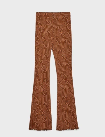 Pantaloni Stradivarius, maro, S