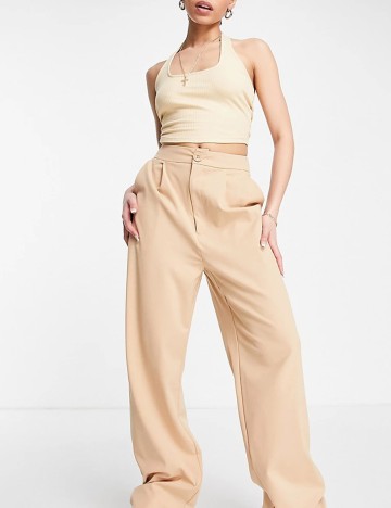 Pantaloni Stradivarius, crem, 36