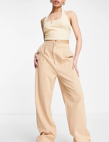 Pantaloni Stradivarius, crem, 36