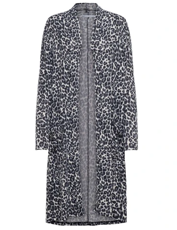Cardigan Only, animal print, M Animal print