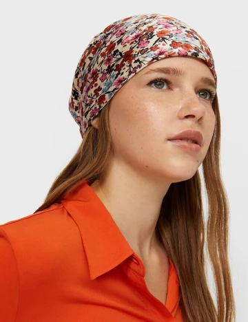 Esarfa Stradivarius, floral, ONE SIZE