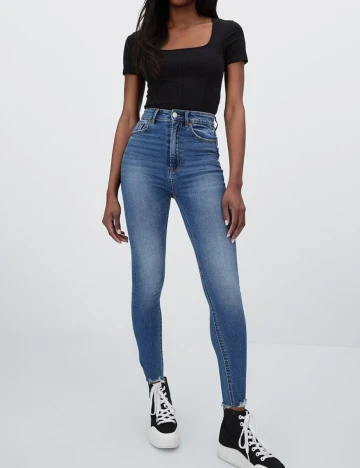 Blugi Stradivarius, albastru, 32