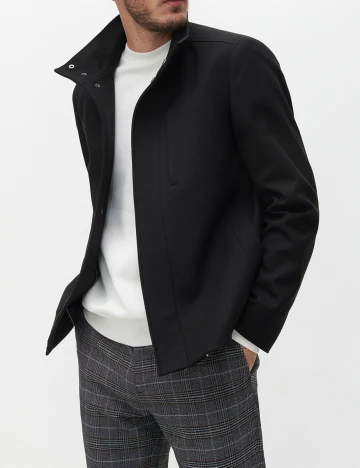 Geaca Reserved, negru, L