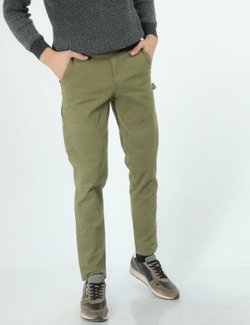 Pantaloni Selected, kaki, W32/L34