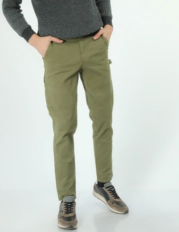 Pantaloni Selected, kaki, W32/L34