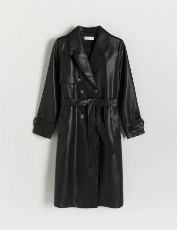 Trench Reserved, negru, 38