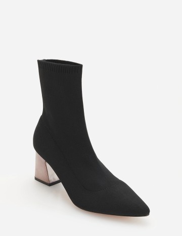 Botine Reserved, negru, 38
