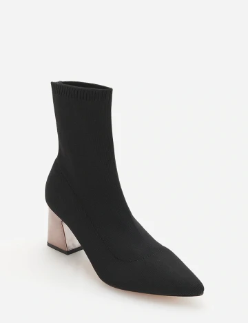 Botine Reserved, negru, 38