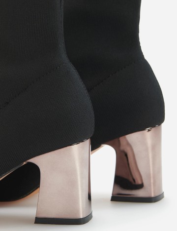 Botine Reserved, negru, 38