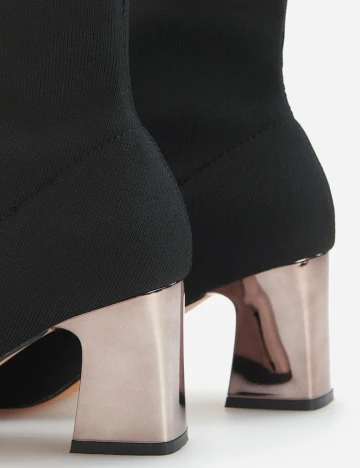 Botine Reserved, negru, 38