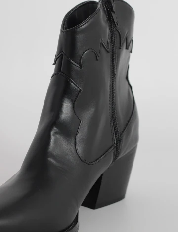 Botine Reserved, negru, 40 Negru