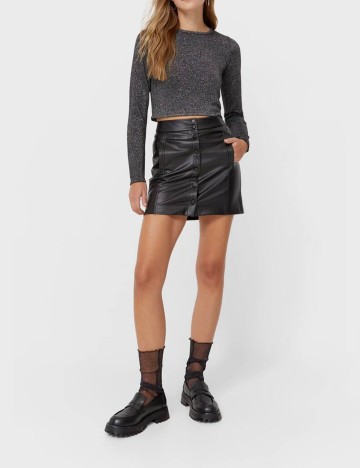 Bluza Stradivarius, gri, L