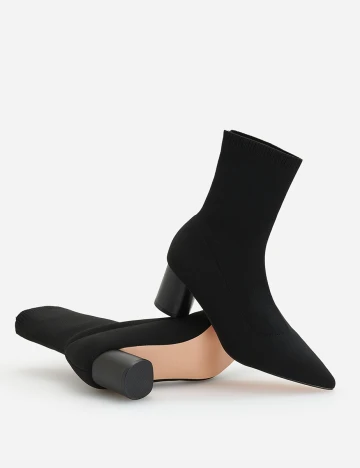 Botine Reserved, negru, 36