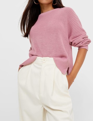 Pulover Stradivarius, roz, XS