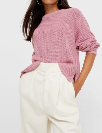 Pulover Stradivarius, roz, XS