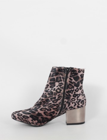 Botine Reserved, animal print, 39