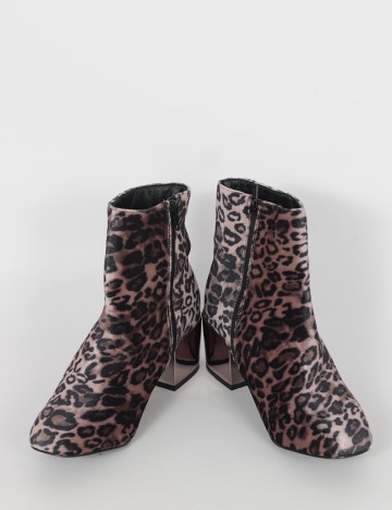 Botine Reserved, animal print, 39