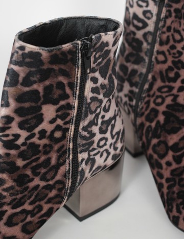 Botine Reserved, animal print, 39