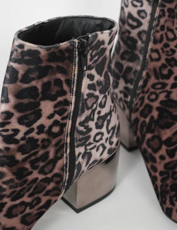 Botine Reserved, animal print, 39 Animal print