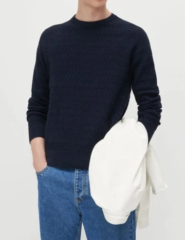 Bluza Reserved, bleumarin, L