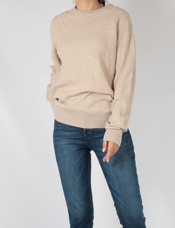 
						Pulover Reserved, crem, M