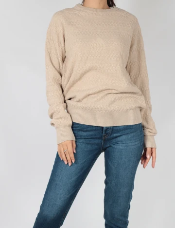 Pulover Reserved, crem, M Crem