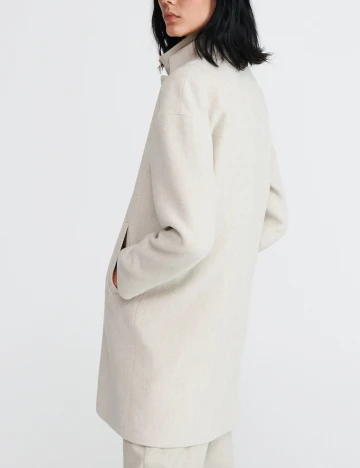 Palton Reserved, crem, 40