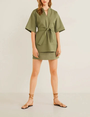 Bluza Mango, kaki, XS/S