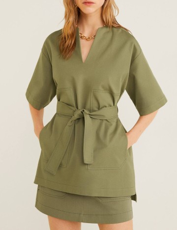 Bluza Mango, kaki, XS/S
