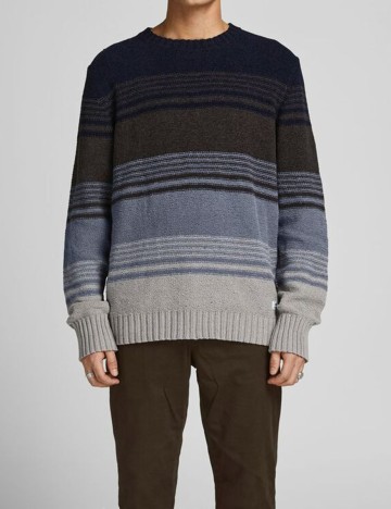 Pulover Jack&Jones, bleumarin, M