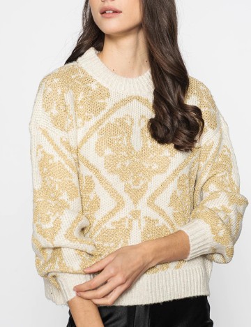 Pulover Only, crem, M