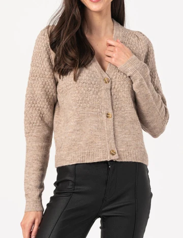 Cardigan Jacqueline de Yong, bej, L
