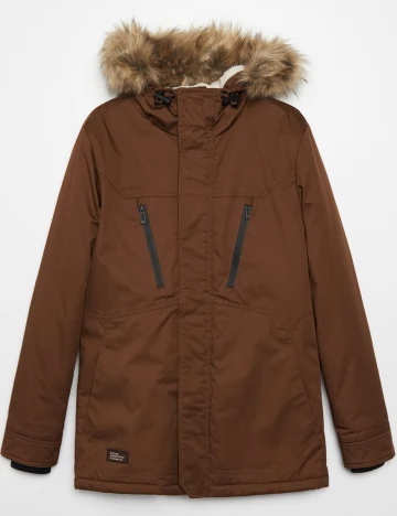 Geaca CROPP, maro, XXL Maro