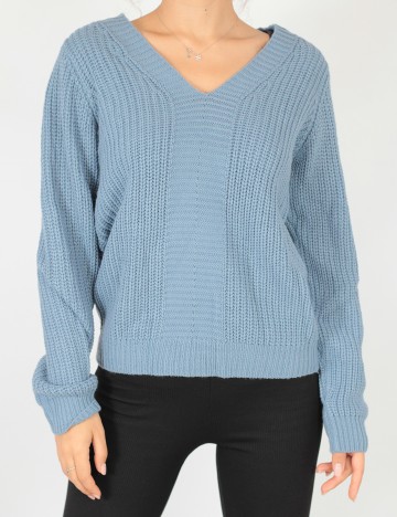 Pulover Jacqueline de Yong, albastru, M