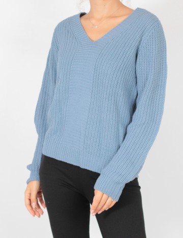 Pulover Jacqueline de Yong, albastru, M