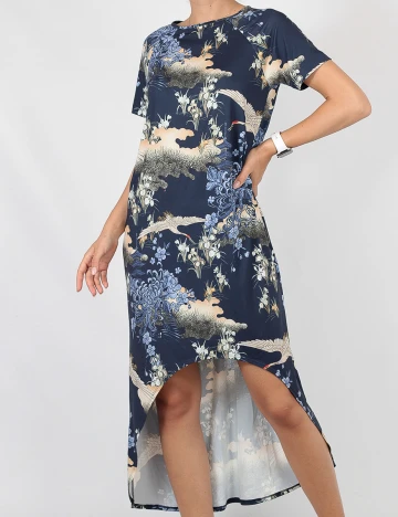 Rochie medie ASOS, bleumarin, 34 Albastru