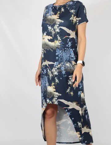 Rochie medie ASOS, bleumarin, 34 Albastru